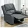 Homcom Relaxsessel Manuell 96 x 98 x 87 cm Braun/Grau mit Liegefunktion