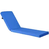 Vevor Deckchair Auflagen 183 x 53 x 7,5 cm blau 1 St.