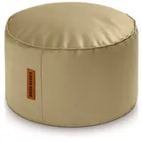 Green Bean Sitzhocker Pouf Kunstleder 43 x 30 x 30 cm Beige