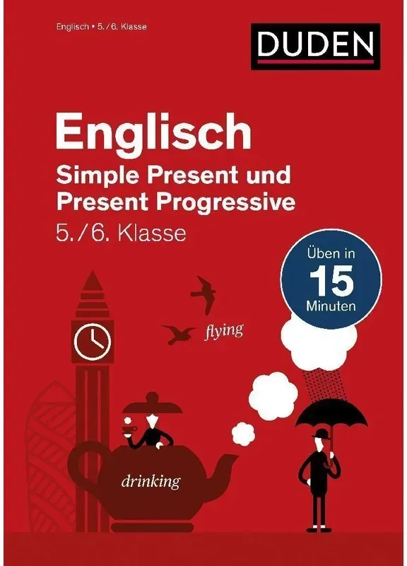 Englisch In 15 Min - Simple Present Und Present Progressive 5./6. Klasse - Birgit Hock, Kartoniert (TB)