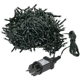 ECD Germany Lichtervorhang LED 12 m Warmweiß