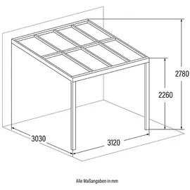 Home Deluxe Solis 312 x 303 x 278 cm grau