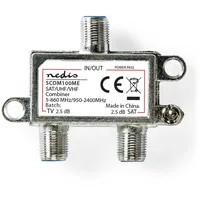 Nedis SCOM100ME Satellitenweiche | 2 bis 1 | F-Anschluss