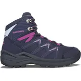 Lowa Innox Pro GTX MID Junior (Synthetik/Textil, wasserdicht) navyblau/beere Kleinkinder