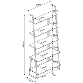[en.casa] Schreibtisch Storfjord Schwarz