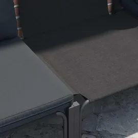 vidaXL Garten-Sofa-Set 3 pcs Anthrazit