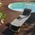 Tectake tectake® Sonnenliege Lorella gepolstert, klappbar