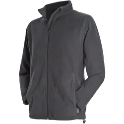 Stedman Active Fleece Jacket for Men Fleece Jacke Herren, grey steel, M