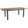 Brafab Lyon Gartentisch 152-210 x 76 cm Schwarz/Grau