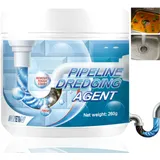 260g Rohrreiniger Abflussreiniger,Leistungsstarkes Tägliches Rohrreinigungspulver,Starker Rohrreiniger Pulver & Abflussreiniger Pulver,Sink Cleaner,Powerful Drain Cleaner,Schnellwirkend & Effizient