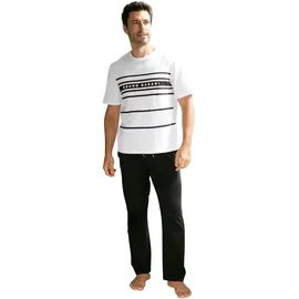 Bruno Banani Pyjama in weiß-schwarz, | Gr. (S),