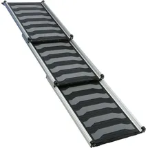 Trixie Teleskop-Hunderampe Aluminium 175 cm Schwarz/Grau