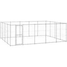 vidaXL Outdoor-Hundezwinger Verzinkter Stahl 24,2 m2