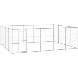 vidaXL Outdoor-Hundezwinger Verzinkter Stahl 24,2 m2