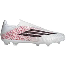 adidas F50 League Laceless FG/MG Cloud White / Core Black / Lucid Red 48