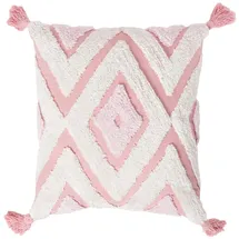 Homescapes Dekokissen 45 x 45 cm Rosa