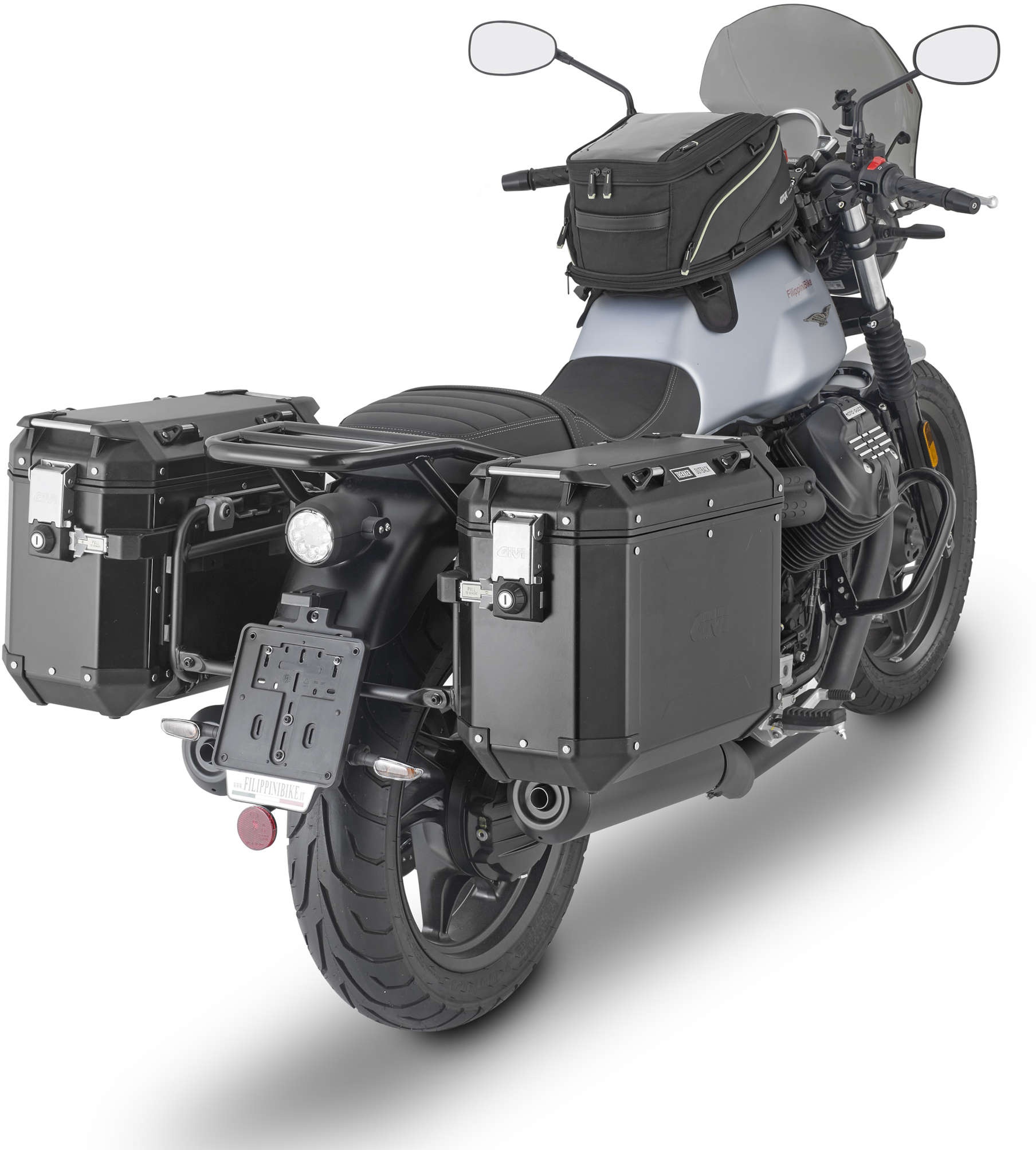 GIVI Side Case Carrier PL ONE-FIT MONOKEY®CAM voor Moto Guzzi V7 Stone (2021) Carrier Systemen