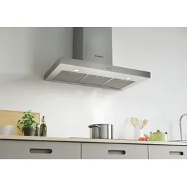 Candy CMB955X Wandhaube 90 cm Silber
