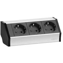 EVOline Steckdosenleiste 2,50 m Schwarz/Silber 1 St.