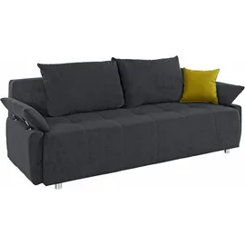 Collection AB Schlafsofa »Funtastic«, mit Federkern, Bettfunktion, inklusive 2 Rücken- und 1 Zierkissen, grau