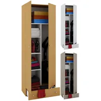 VCM Holz-Besenschrank 6 Fächer Maße: . B. 70 x