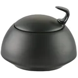 Rosenthal Zuckerdose TAC Gropius Black Zuckerdose 6 Personen, Porzellan schwarz