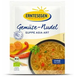 Erntesegen Gemüse Nudel Suppe Asia Art bio