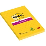 Post-it Haftnotizen 101 x 152 mm Gelb Rechteckig Liniert 6 Stück à 75 Blatt