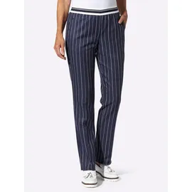 Sieh an! Jerseyhose komfortabel Blau/Weiß 50