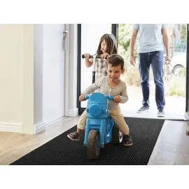 Primaflor Primaflor-Ideen in Textil Läufer Schmutzfangläufer GIN, Made in Belgium, rechteckig, Höhe: 6 mm, Schmutzfangmatte, meliert, gesteift, strapazierfähig, rutschhemmend grau 200 cm x 100 cm x 6 mm