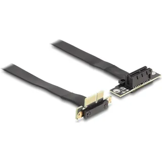 DeLock Riser Karte PCI Express x1 Stecker 90° gewinkelt zu x1 Slot 60 cm