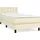 vidaXL Boxspringbett 90 x 190 cm Creme