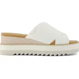 TOMS Diana Mule white canvas/woven detail 39
