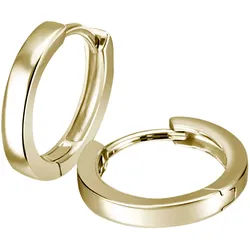 Paar Creolen FIRETTI "Schmuck Geschenk Silber 925 Ohrschmuck glänzend", gold (gelbgoldfarben), Ohrringe, Damen, Silber 925 (Sterlingsilber)