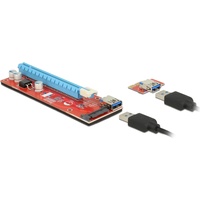 DeLOCK PCIe Riser Karte x1 > x16 mit 60cm USB Kabel (41423)