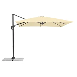 Schneider Schirme Rhodos Junior 270 x 270 cm natur inkl. Schirmständer und Schutzhülle