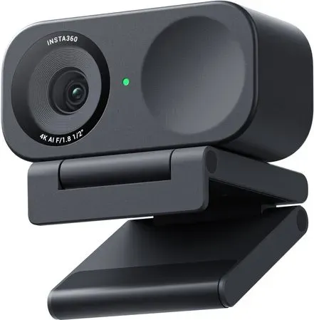 Insta360 Link 2C Standard-Bundle Graphitschwarz – 4K-Webcam für PC/Mac, 1/2