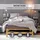 Homestyle4u Palettenbett 90 x 200 cm Braun