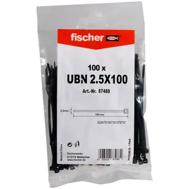 Fischer Kabelbinder UBN 2,5x100 schwarz