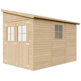 TIMBELA Geräteschrank 2,97 x 3,18 m Beige