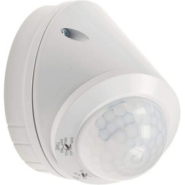 ChiliTec Bewegungsmelder Aufputz IP65 Wand- & Decken-Bewegungsmelder 360° LED geeignet 8m Detektion Weiß
