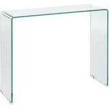 Beliani Kendall Konsolentisch 90 x 30 x 75 cm Transparent