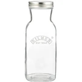 Kilner Glasflasche 1 Liter, Schraubverschluss, auslaufsicher