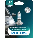Philips X-tremeVision Pro150 H7 Scheinwerferlampe +150%, Einzelblister 12972XVPB1 Single blister