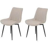 Hela Drehstuhl HELA "Vierfußstuhl BERGEN", beige (beige, schwarz), B:54cm