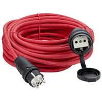 DEMA 20m Verlängerungskabel H07RN-F 3x1,5 mm2 rot