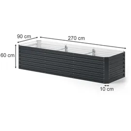 Vicco Komposter Anthrazit, 270 x 90 cm, Gartenzubehör, Gartenpflege, Gartengeräte