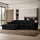 beautysofa Eckcouch 267 cm Schwarz