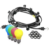 SPICELITE Illu-/Partylichterkette LED 10 m Schwarz