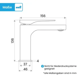 Bächlein - Design Badarmatur - Elowa Anthrazit